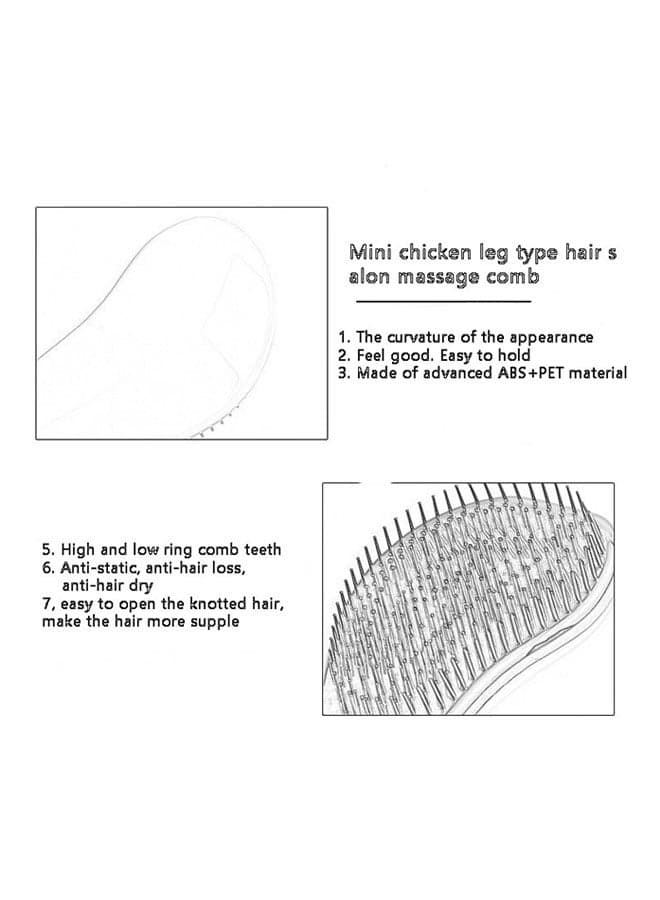 Hairdressing Style Comb Black Hair Combs (3)