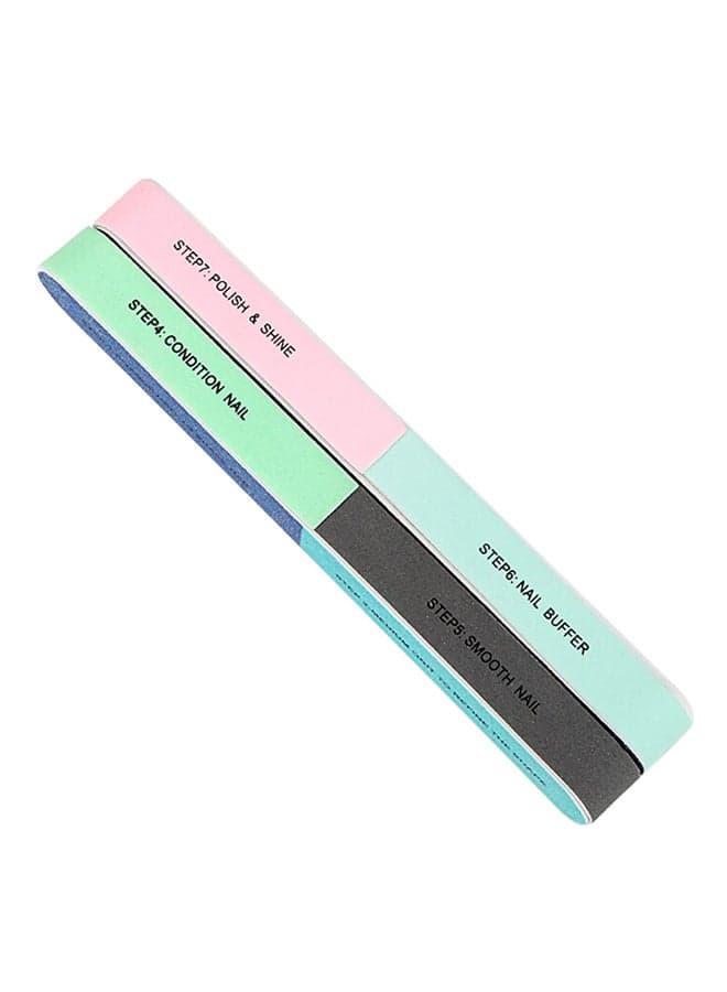 2-Piece 7 Professional Steps Nail Polishing Set Multicolour (3)