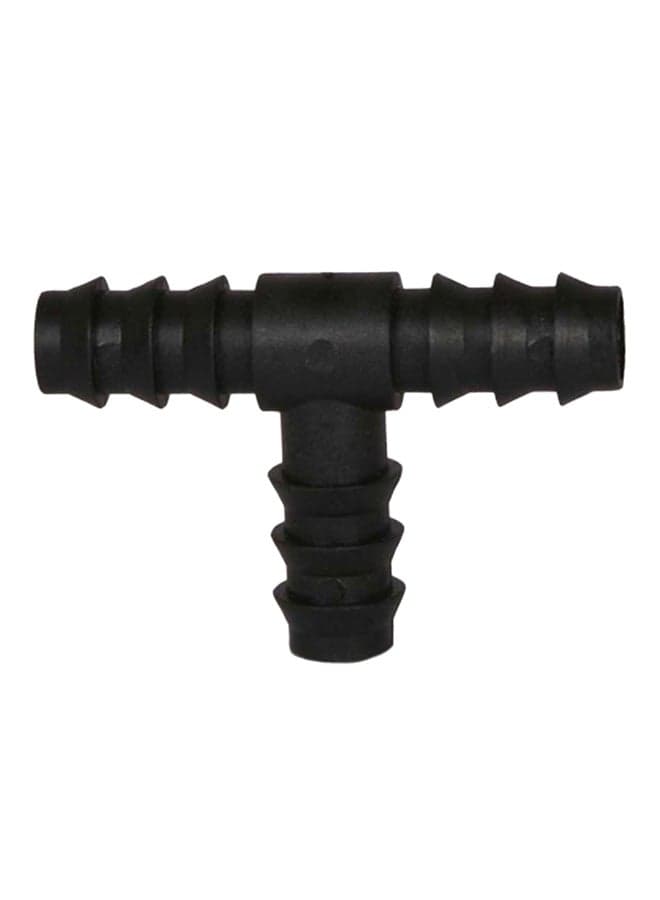 10-Piece Irrigation Tee Water Connector Black 13mm Watering & Irrigation Tools & Accessories