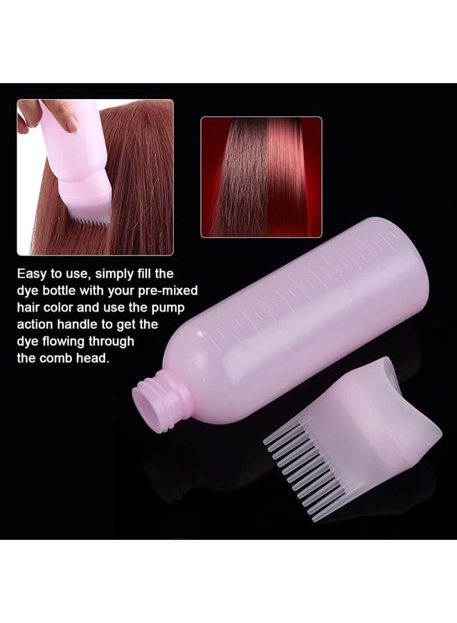 Hair Dye Bottle With Applicator Brush Multicolor (٤)