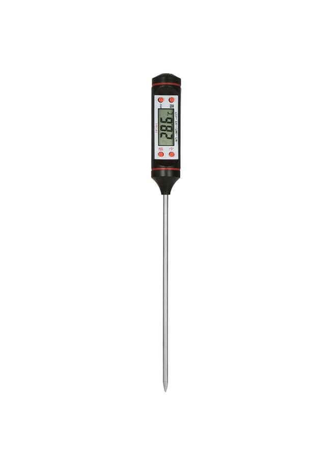 Digital Food Temperature Thermometer Black/Silver Kitchen Thermometers