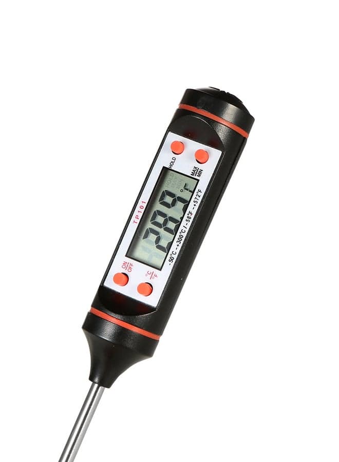Digital Food Temperature Thermometer Black/Silver Kitchen Thermometers (8)
