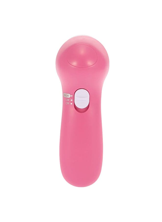 5-In-1 Electric Facial Cleansing Face Care Massager Pink/White Face Brushes & Sponges (٣)