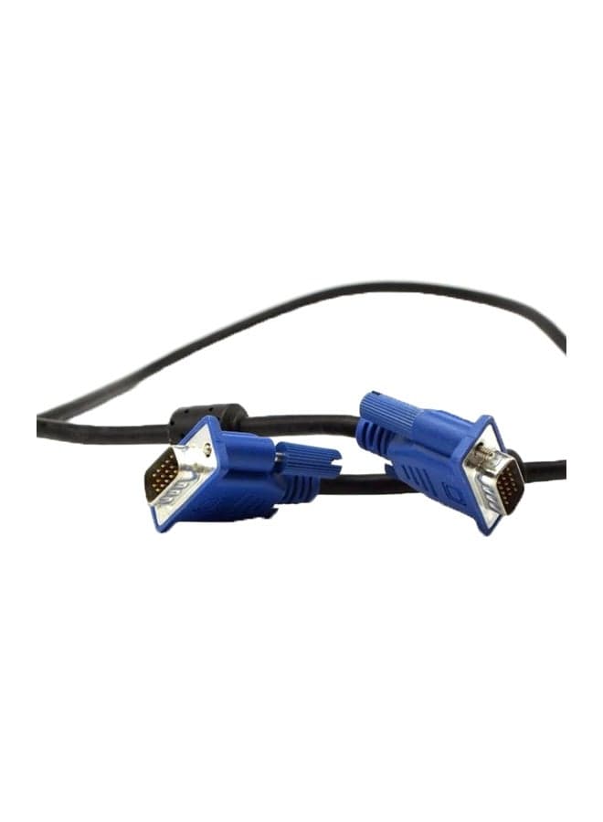 VGA Male To Male Extension Cable Black/Blue Computer Cables