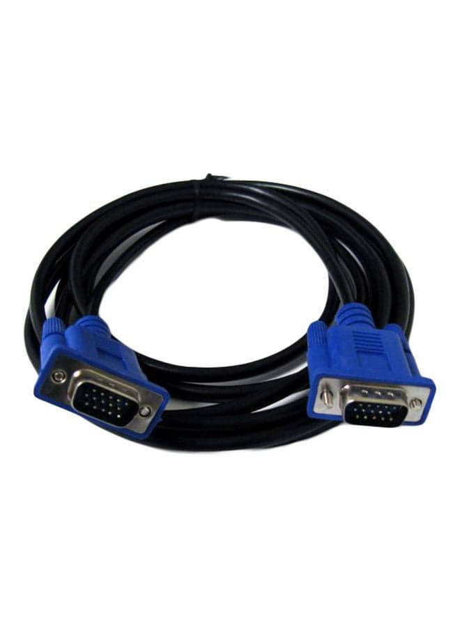 VGA Male To Male Extension Cable Black/Blue Computer Cables