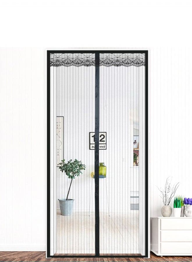 Magic Mesh Magnetic Automatic Closure Anti-Mosquito Door Curtain Multicolour 100 x 210cm Draperies & Curtains