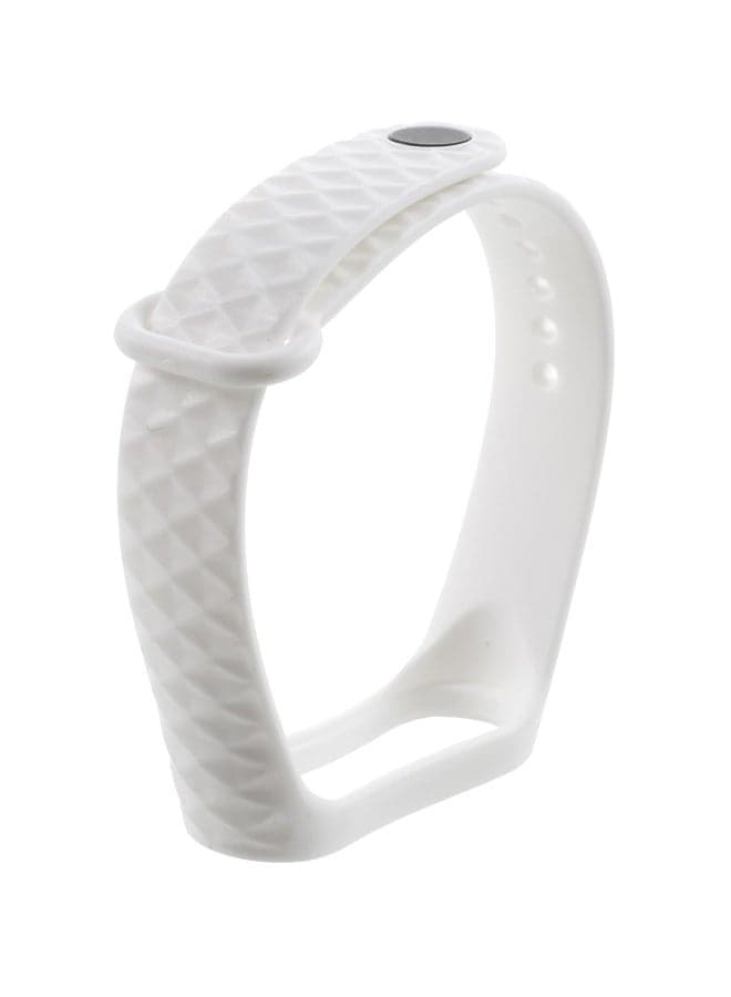Replacement Strap For Xiaomi Mi Band 3 White Fitness Tracker Bands (٤)