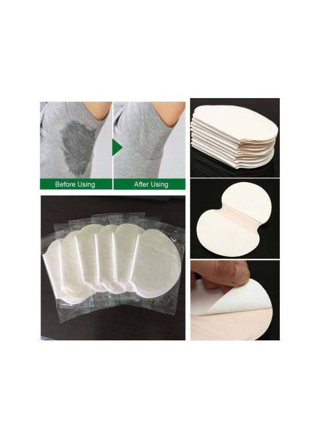 20-Piece Disposable Fragrance Free Antiperspirant Sweat Pad White Cotton Balls & Swabs (٤)