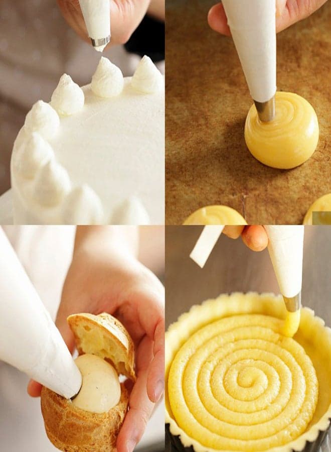 100-Peices Disposable Bags Icing Set Clear 275 x 170mm Icing Cone (٤)