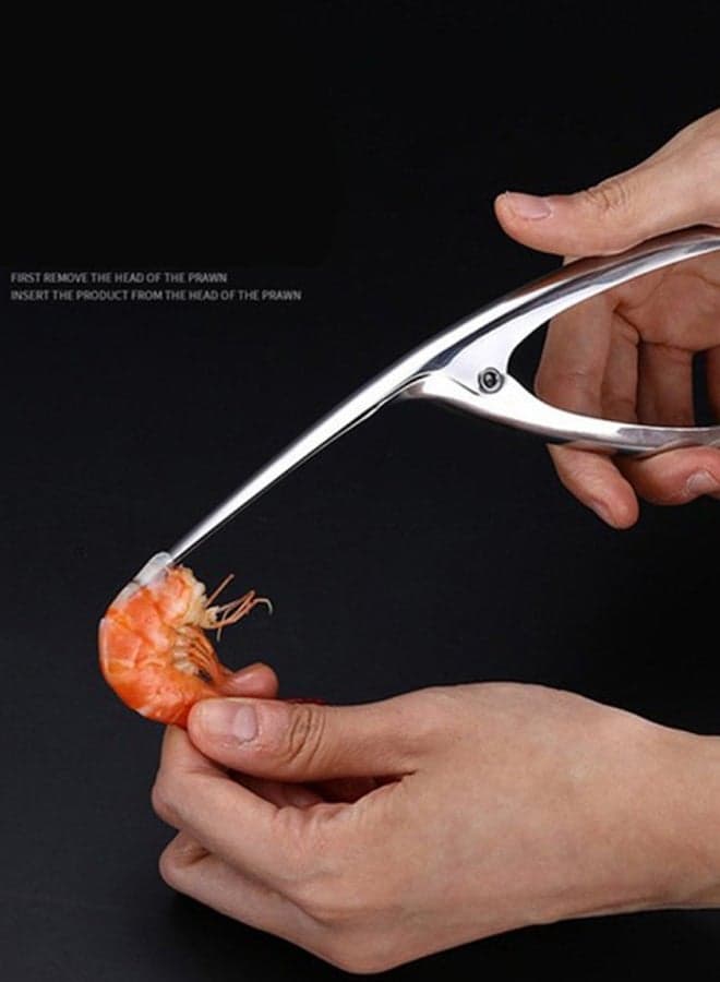 Shrimp Peeling Plier Silver 21 x 6.5cm (4)