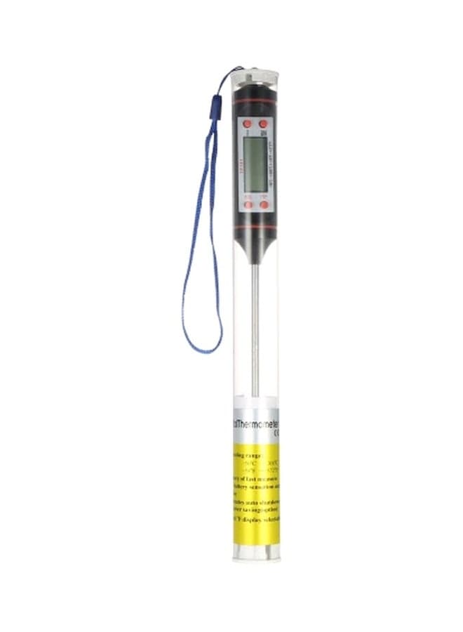 LCD Digital Thermometer Black/Silver 23.5x2.3cm Kitchen Thermometers (٣)
