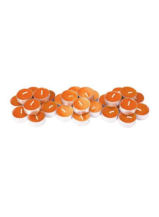 30-Piece Tangerine Sunshine Tealight Scented Candle Orange