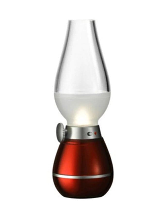 Blow Control USB Rechargeable Retro LED Lamp Red 72x72x204mm