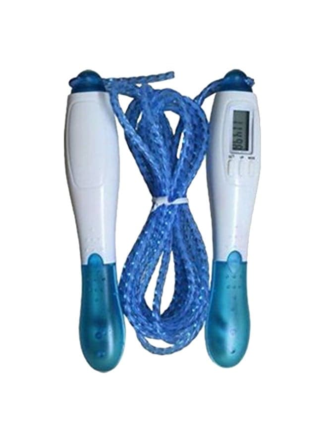 Digital Jump Skipping Rope Calorie Count Calory Counter With LCD Display - Blue Body Protective Gear