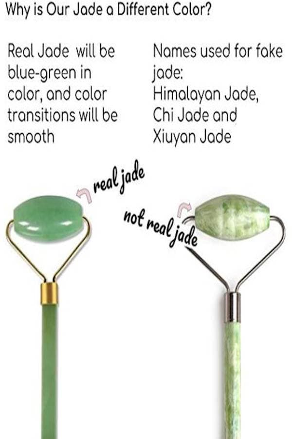 Facial Massager Jade Roller Green Face Massagers & Rollers (٣)