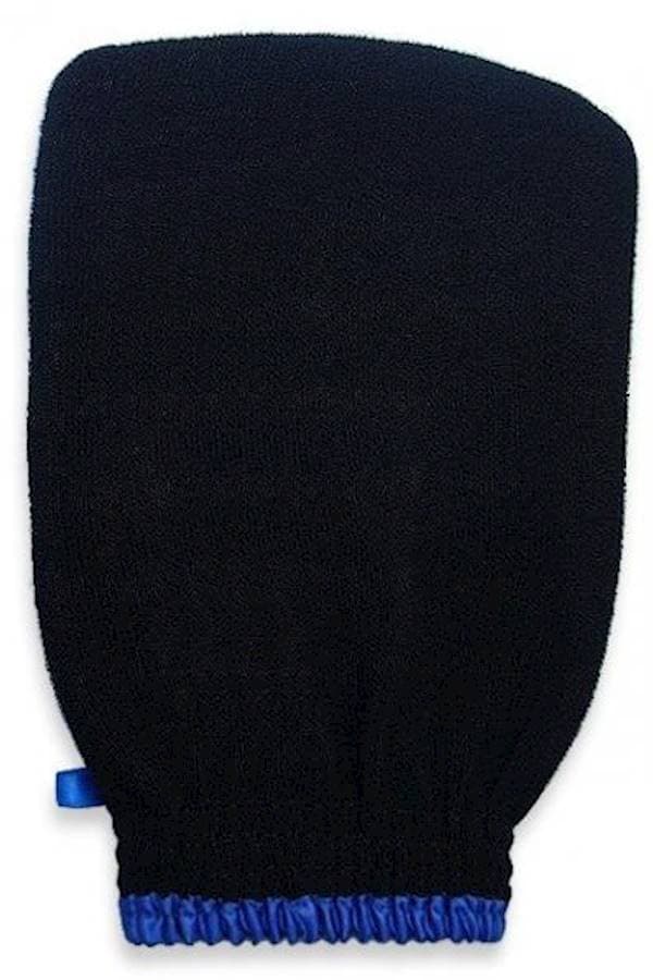 Exfoliating Glove Black/Blue Bath Gloves