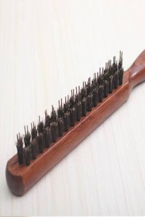 3-Row Teasing Hair Brush Orange/Brown (٣)