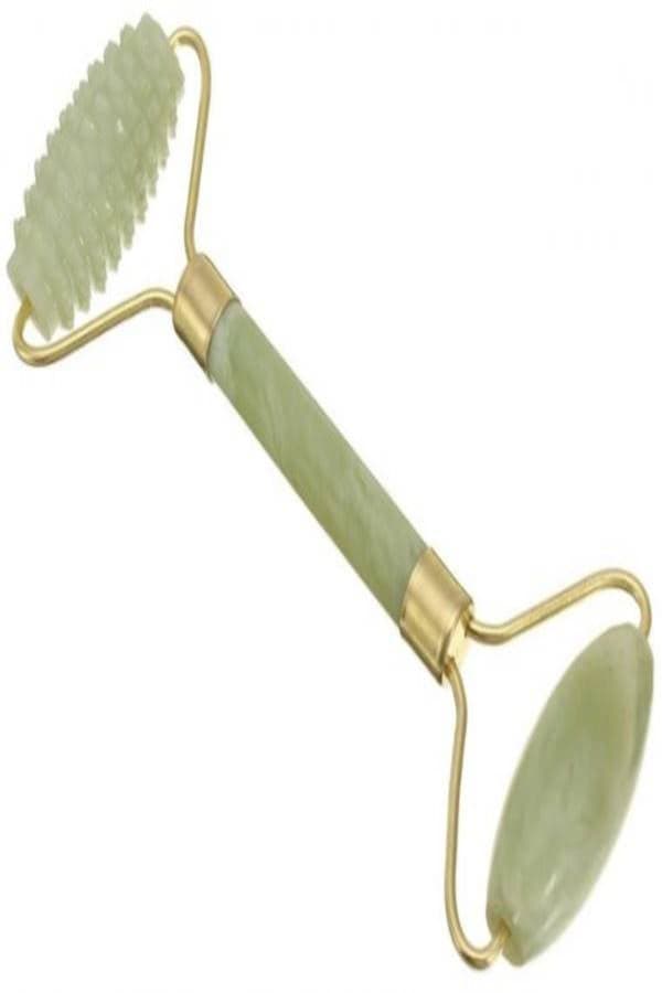 Face Roller Massage Tool Green/Gold Face Massagers & Rollers