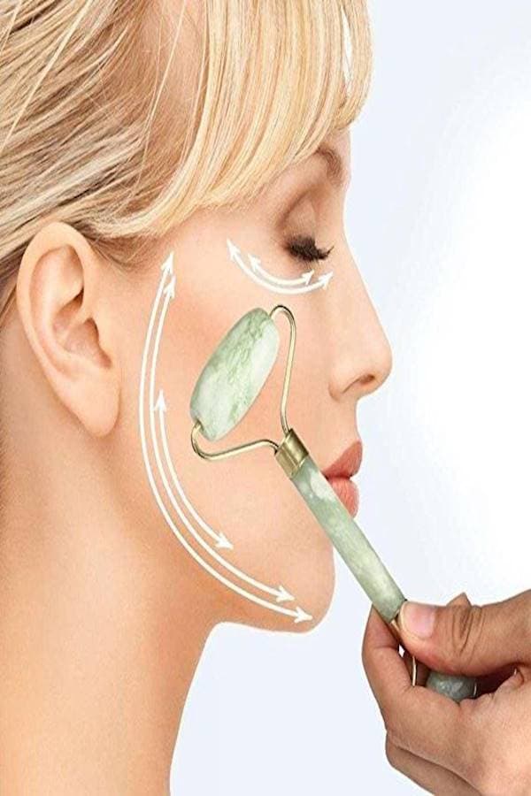 Facial Massage Roller Green/Gold Face Massagers & Rollers (٣)