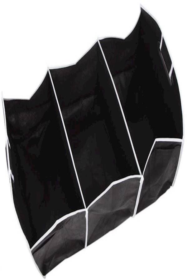 Car Trunk Organizer Collapsible Container Bag Black/White 32.5 x 55cm Clothing & Closet Storage (٣)