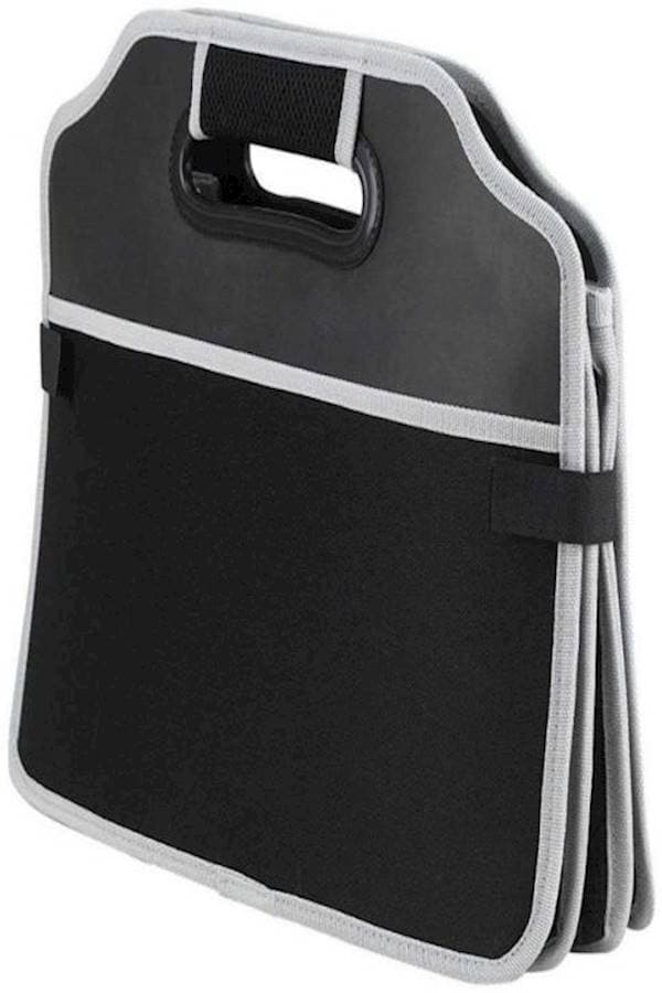 Car Trunk Organizer Collapsible Container Bag Black/White 32.5 x 55cm Clothing & Closet Storage (٤)