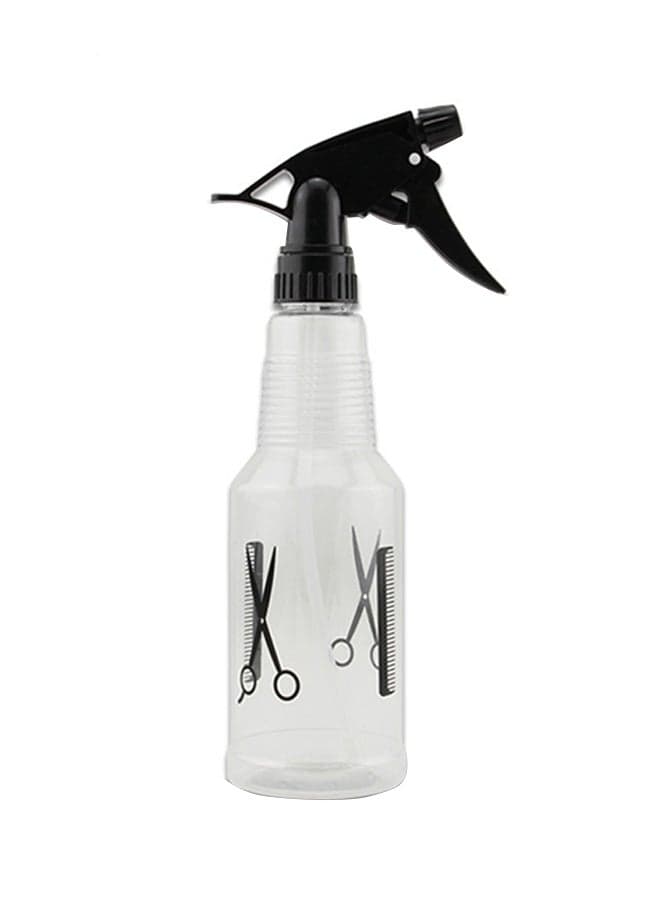 Adjustable Nozzle Hair Sprayer Bottle White/Black Styling Scissors