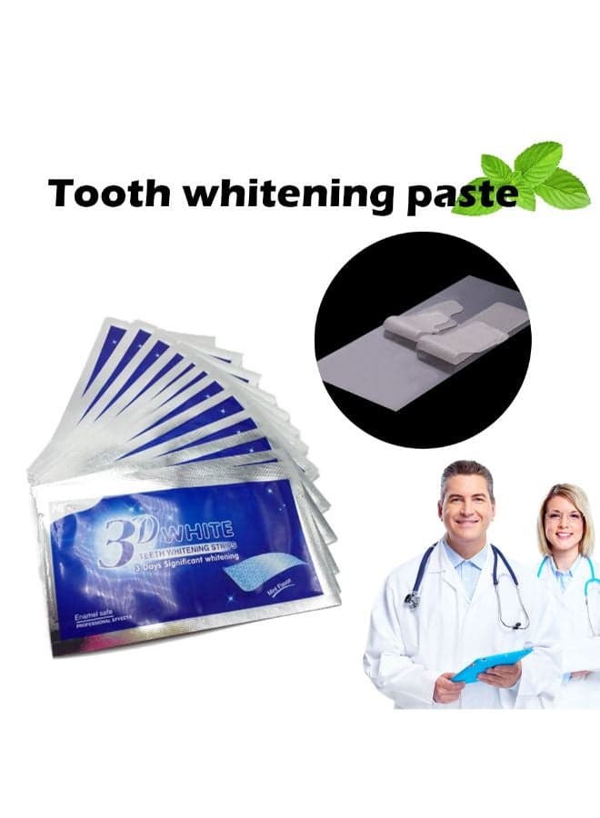 5-Piece 3D Dental Whitening Cleaning Double Elastic Gel Strip Transparent 0.011kg Teeth Whitening (٧)