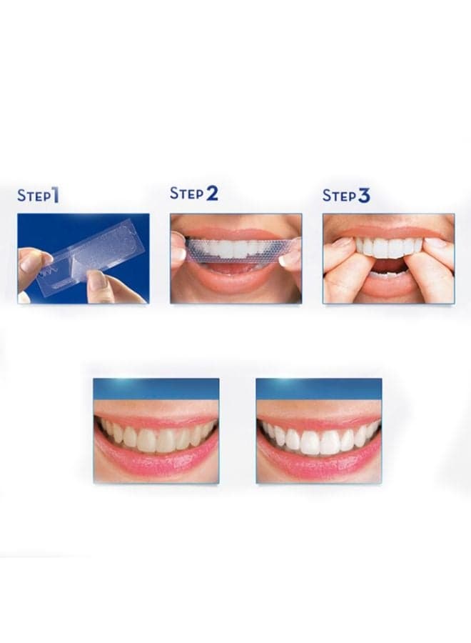 5-Piece 3D Dental Whitening Cleaning Double Elastic Gel Strip Transparent 0.011kg Teeth Whitening (٦)