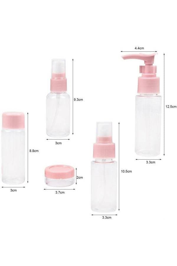 Travel Bottle Set Toiletries Liquid Containers for Cosmetic Make-up Refillable Bottles Cosmetic & Toiletry Bags (٥)