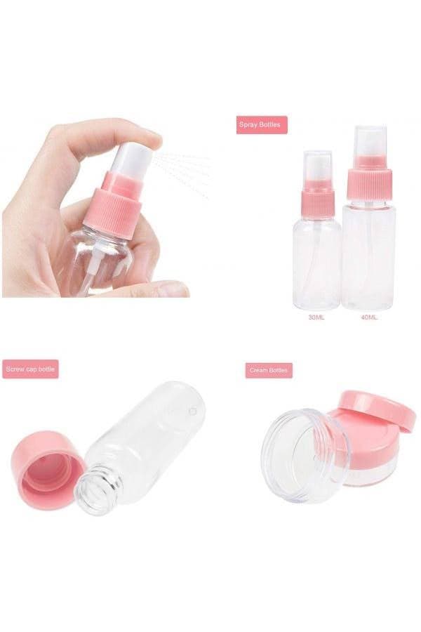 Travel Bottle Set Toiletries Liquid Containers for Cosmetic Make-up Refillable Bottles Cosmetic & Toiletry Bags (٤)