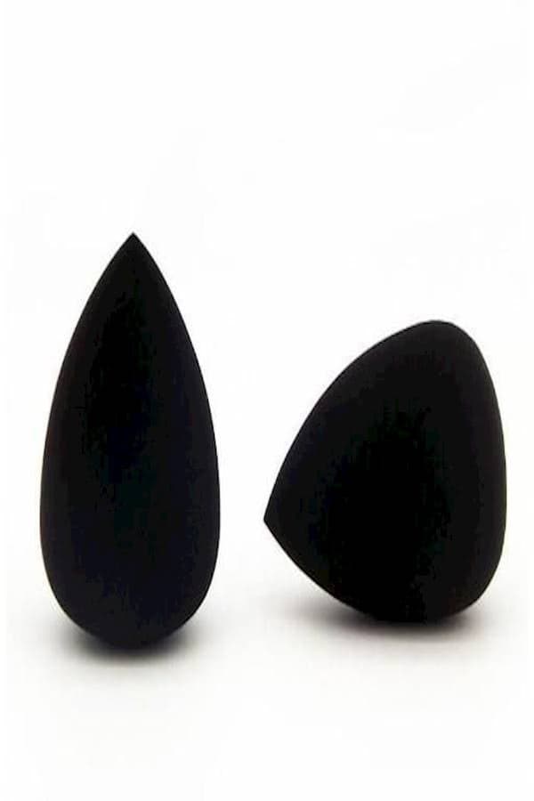 2PCS Makeup Puff Water Drop Soft Beauty Sponge Foundation Blender Blending Puff Powder Smooth Beauty Cosmetic Tool Kits set Black Make Up Sponges