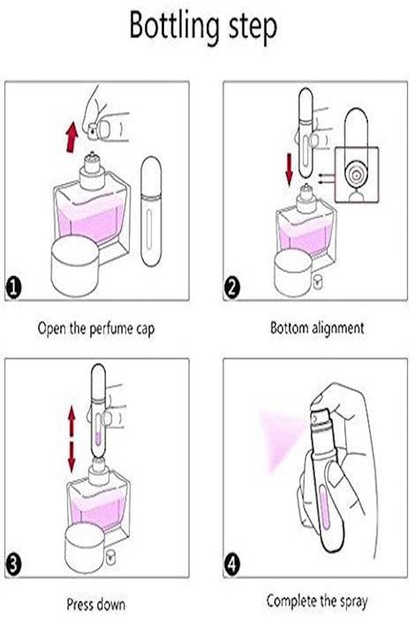 Portable Refillable Perfume Atomizer Bottle Makeup Tool Cleaners (٤)