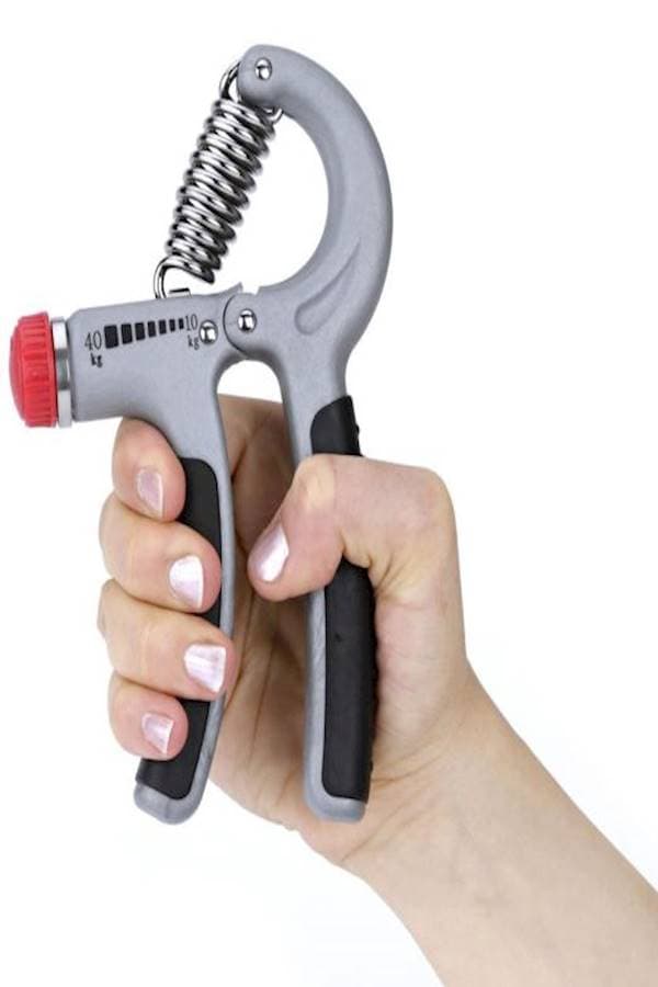 10-40 Kg Forearm Exerciser Heavy Grip Hand Gripper Strength Training Workout Grey + Black Running & Training Accessories (٣)