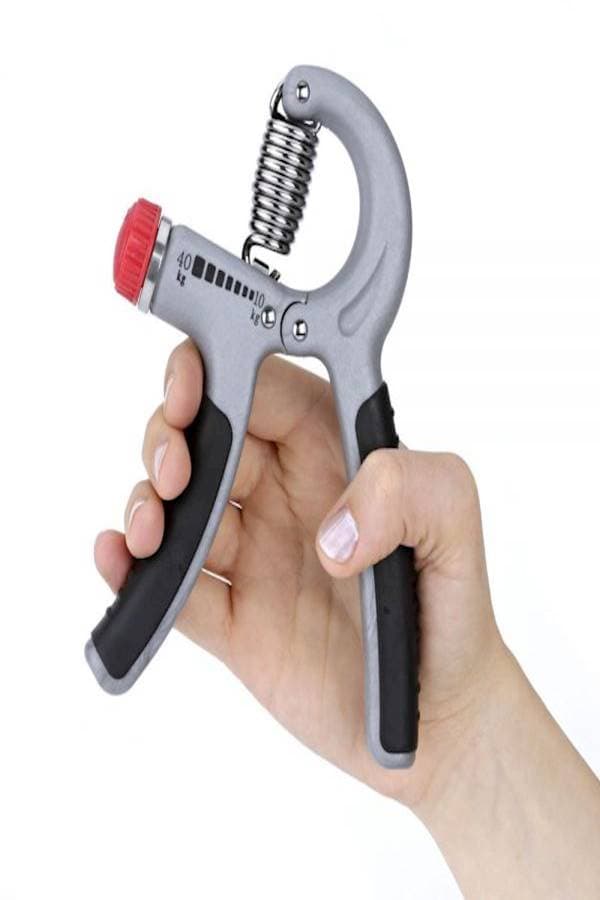 10-40 Kg Forearm Exerciser Heavy Grip Hand Gripper Strength Training Workout Grey + Black Running & Training Accessories (٤)