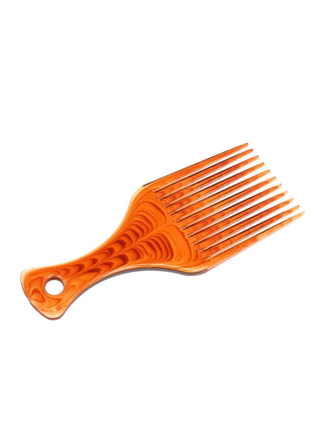 Plastic Afro Hair Pick Comb Brown (٣)