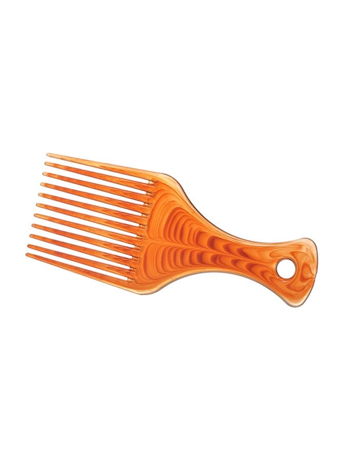 Plastic Afro Hair Pick Comb Brown (٤)