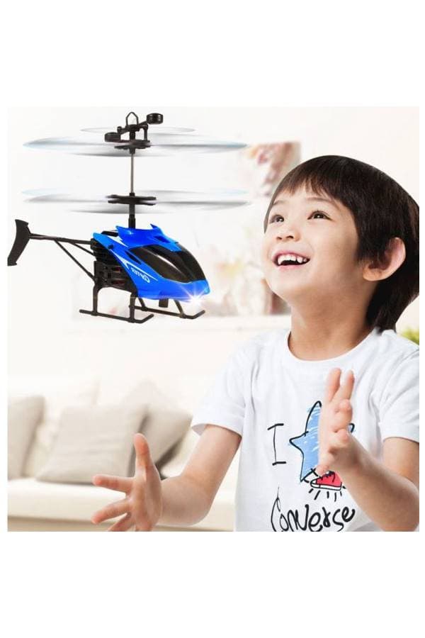 Flying Mini Rc Infraed Induction Helicopter Aircraft Flashing Light Toys For Kid (3)