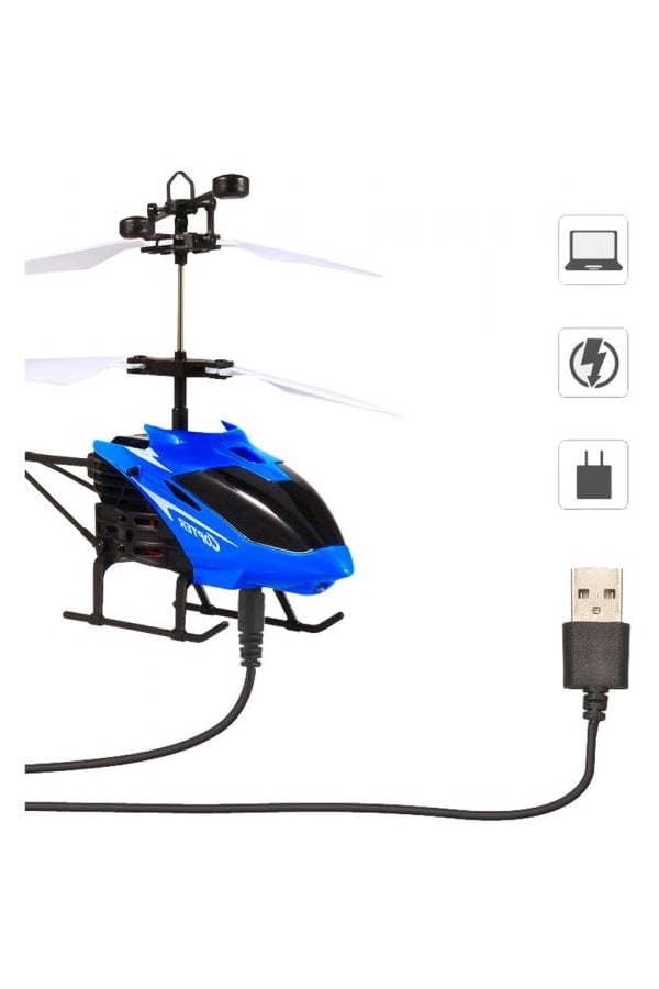 Flying Mini Rc Infraed Induction Helicopter Aircraft Flashing Light Toys For Kid (5)