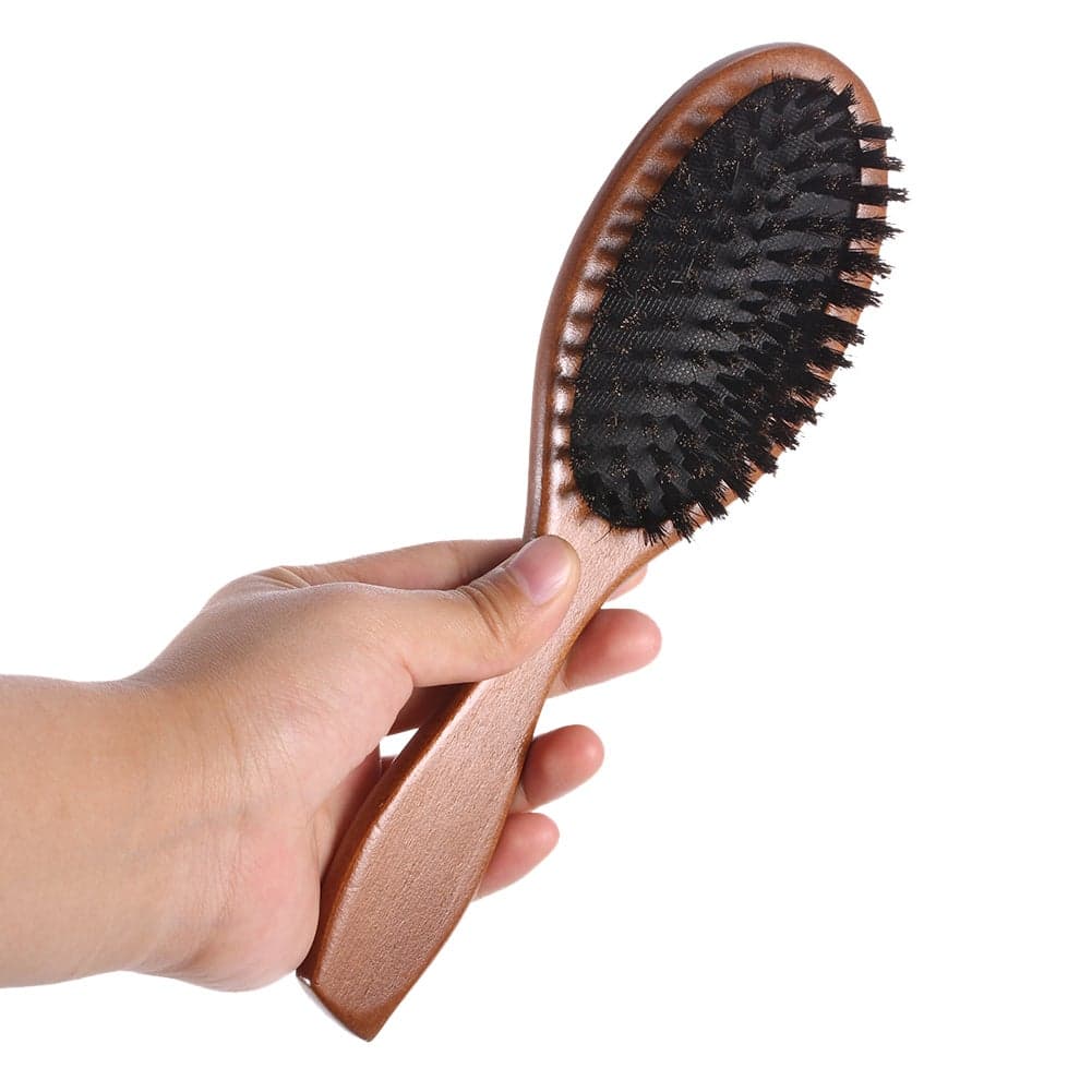 Natural Boar Bristle Hair Brush Multicolour 0.068kg Hair Combs (٧)