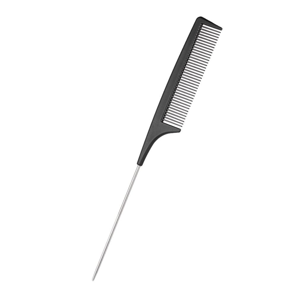 Plastic Hair Cutting Comb Black 0.014kg (٧)