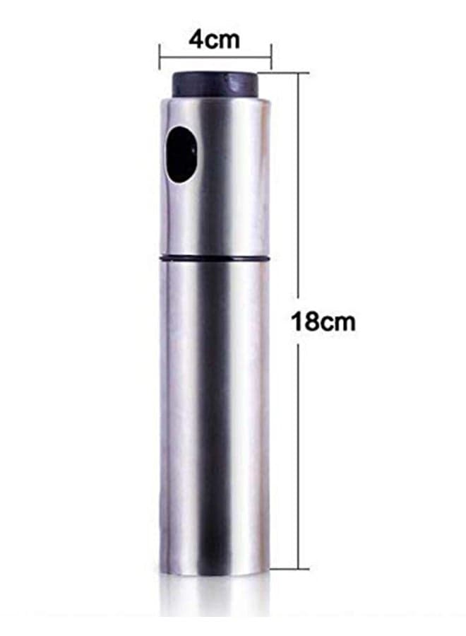 Olive Oil And Vinegar Sprayer Bottle Silver Oil Dispensers (3)