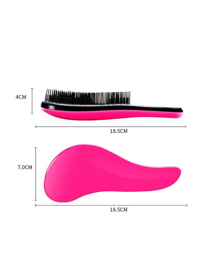 Anti-Knotted Hair Massage Comb Pink/Black Hair Brushes (3)