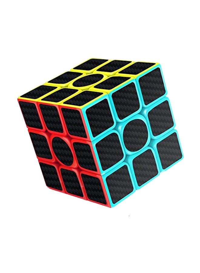 Rubik'S Puzzle Cube Anti Slip Matte Stickers Round Edges In Black Color 5.6x5.6x5.6cm