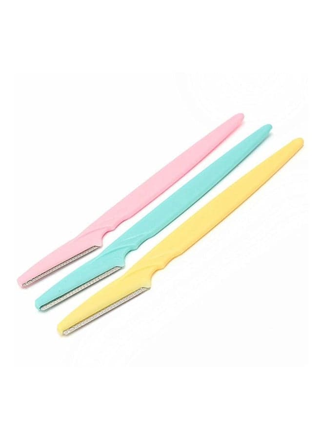 Set Of 3 Eyebrow Razor Multicolour Eye & Eyebrow Kits