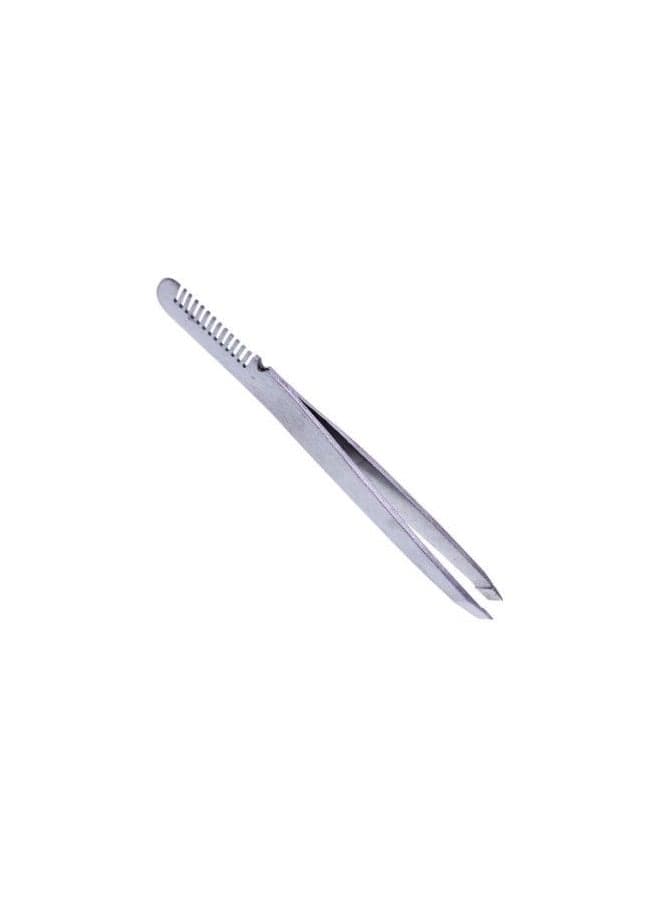 Eyebrow Tweezers Face Nose Hair Clip Silver