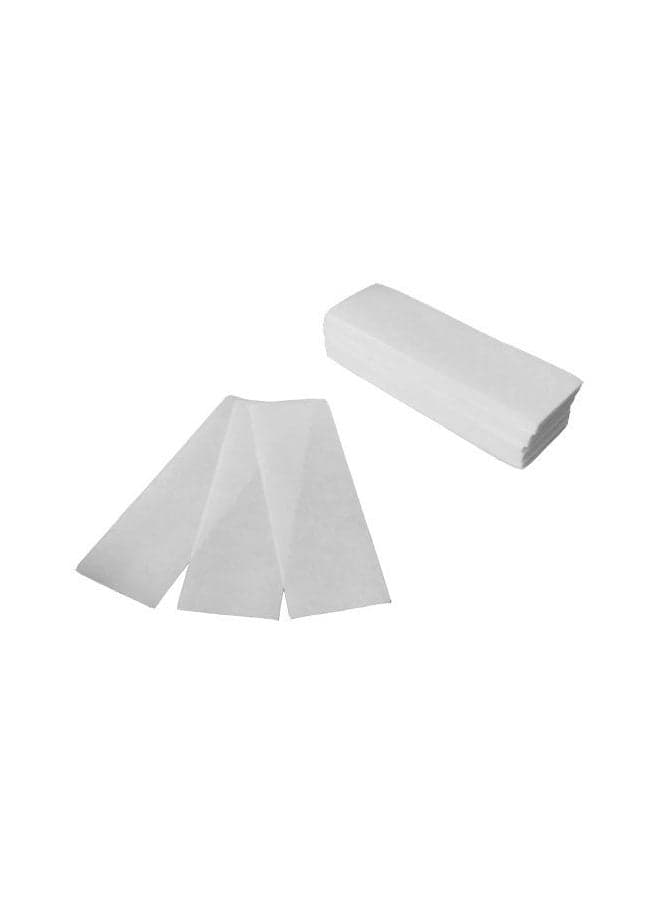 100-Piece Hair Removal Depilatory Wax Strip White Women's Shaving Creams, Lotions & Gels