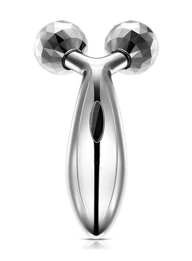 Facial Cleaner And 3D Face Massager Silver Face Massagers & Rollers