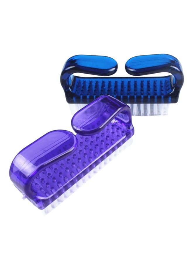 Fingernail Scrubbing Cleaning Brush Purple/White Makeup Tools & Accessories