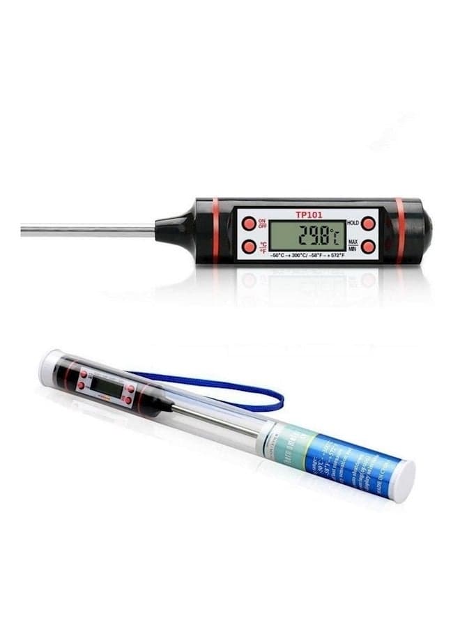 Digital Food Thermometer Black Kitchen Thermometers