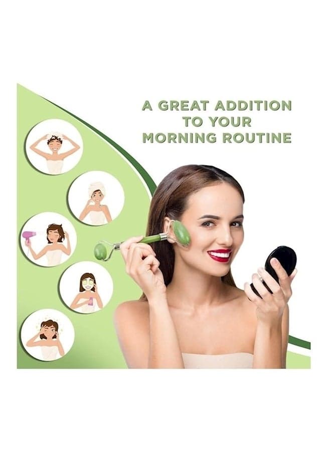 2-Piece Facial Roller Green Face Brushes (٣)